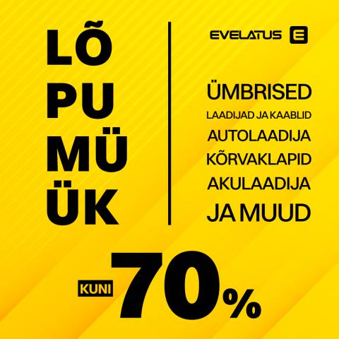 Mobiiltelefonitarvikutele allahindlused kuni - 70%!